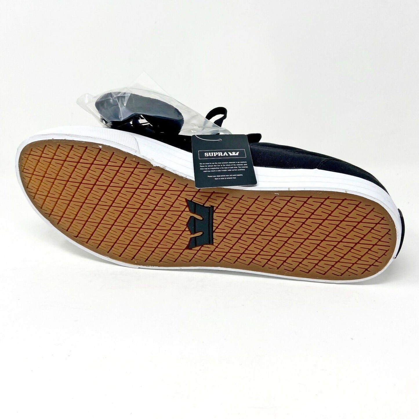 Supra Cuba Black White Mens Suede Skateboard Sneakers 08106 002