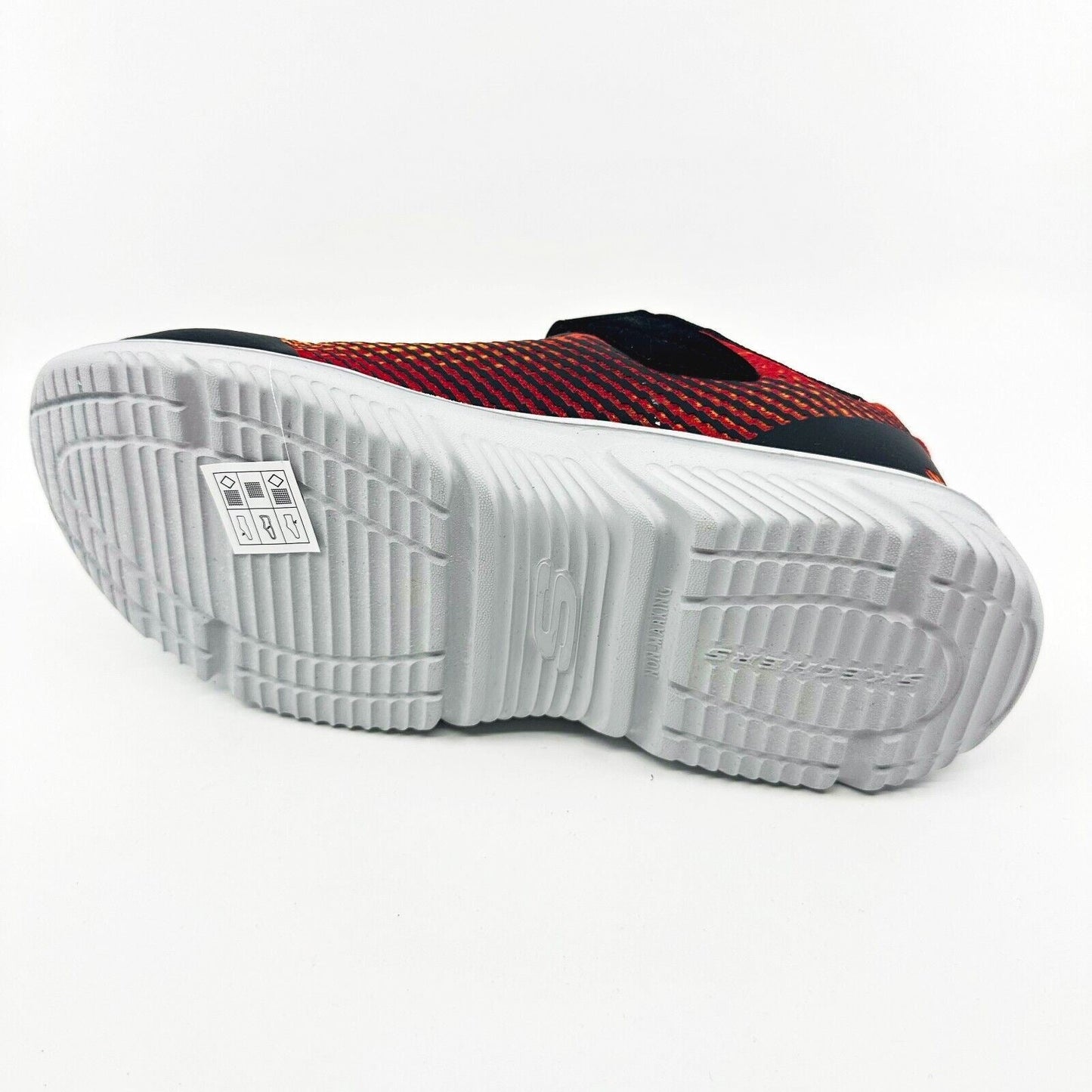 Skechers Go Run 650 Norvo Black Red Kids Size 5 Sneakers