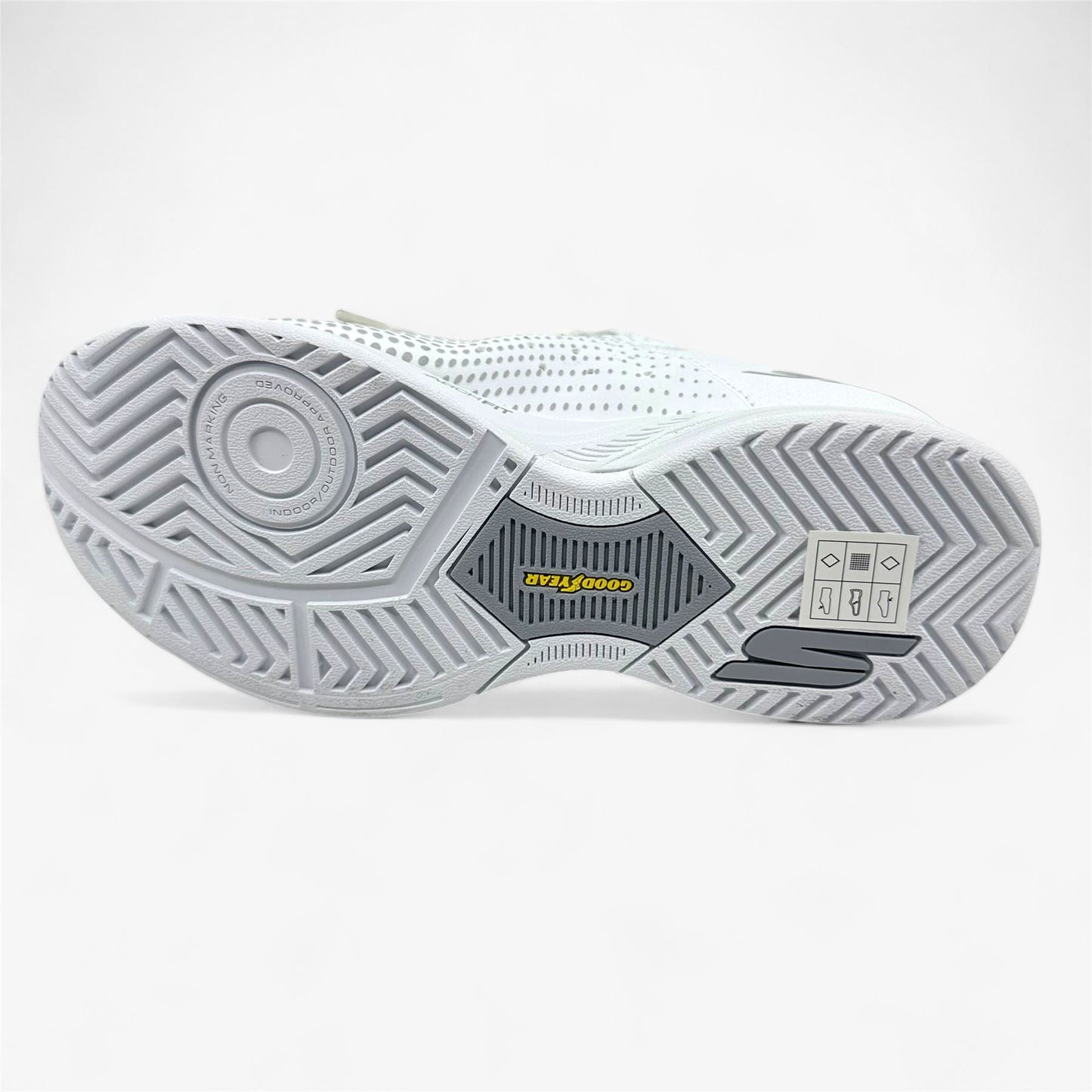 Skechers Viper Court Reload White Womens Athletic Pickleball Sneaker