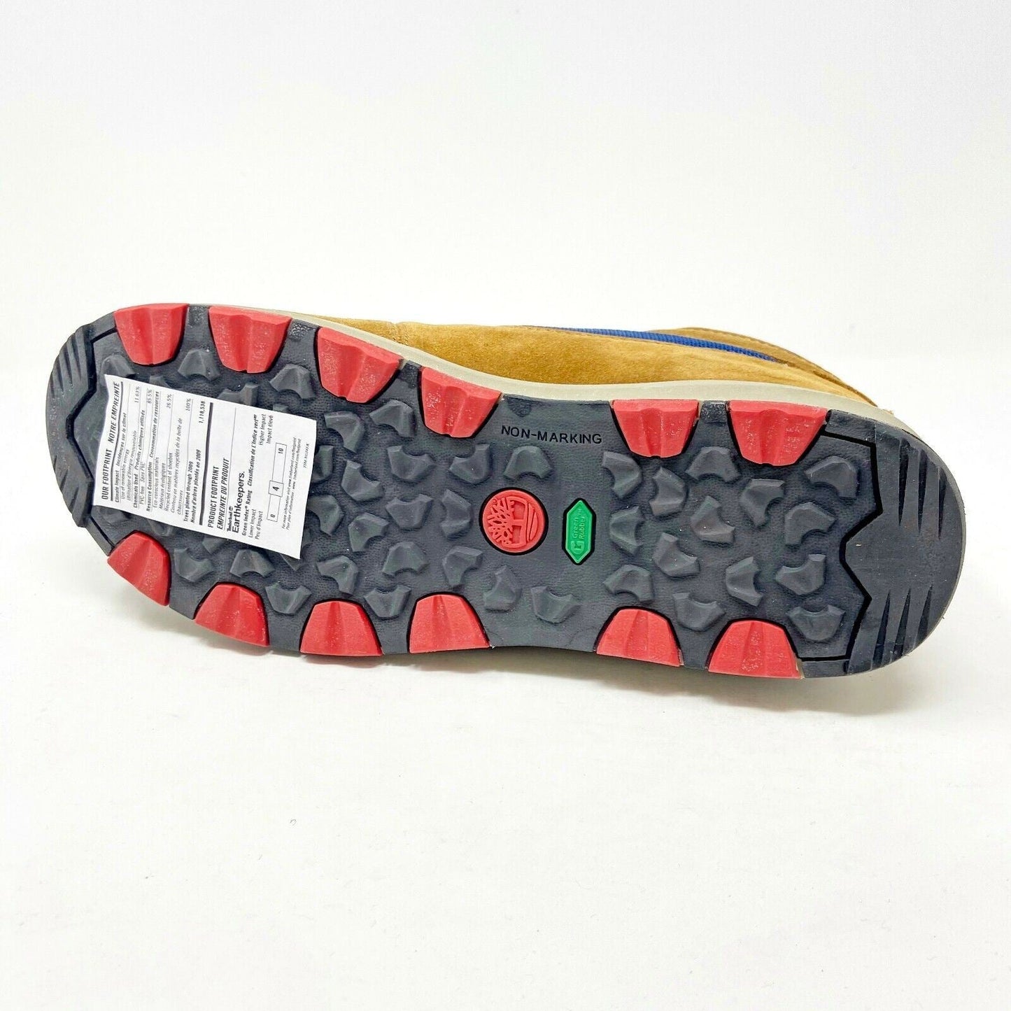Timberland GT Scramble Mid Wheat Blue Red Kids Nubuck Outdoor Boots 3595R