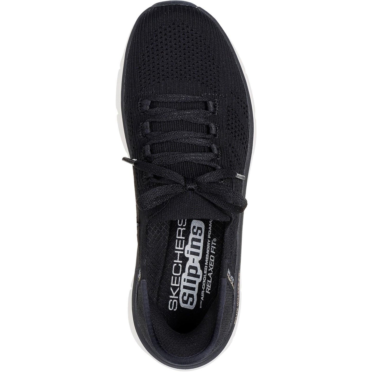 Women's Relaxed Fit Skechers 150105 Slip-ins Dlux Walker 2.0 Polyester Trainers