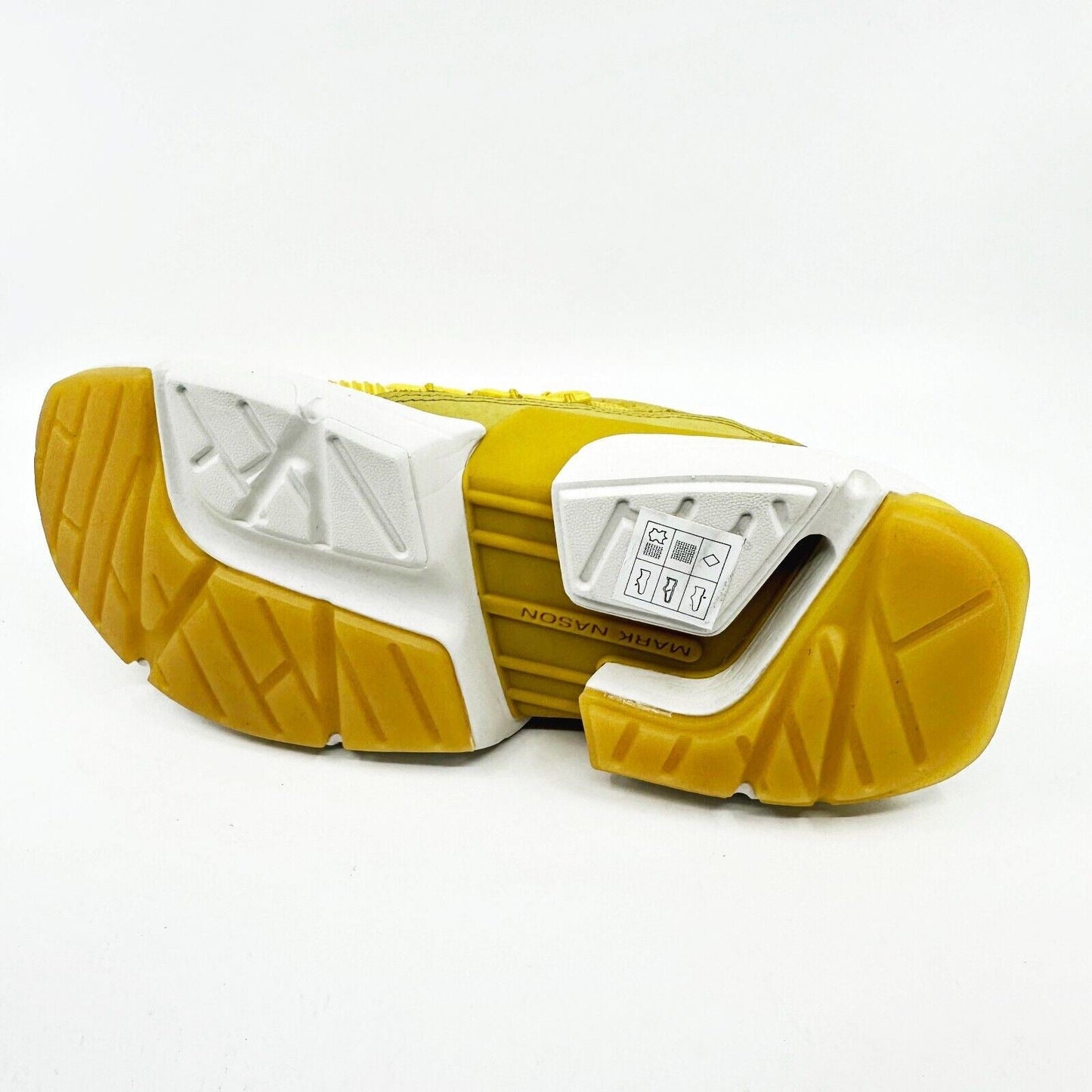 Mark Nason Split Skywalk Yellow White Womens Size 8 Athletic Sneakers