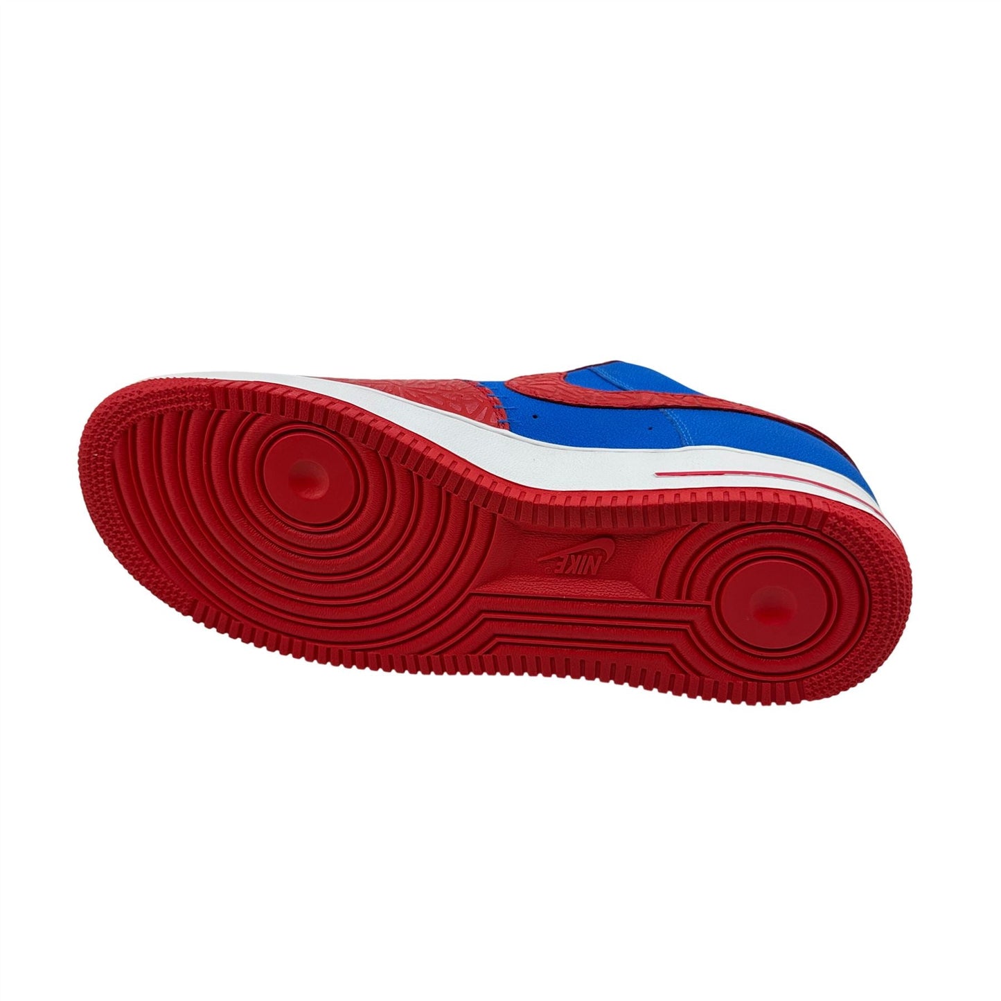 Nike Air Force 1 Photo Blue Hyper Red Mens Athletic Sneaker