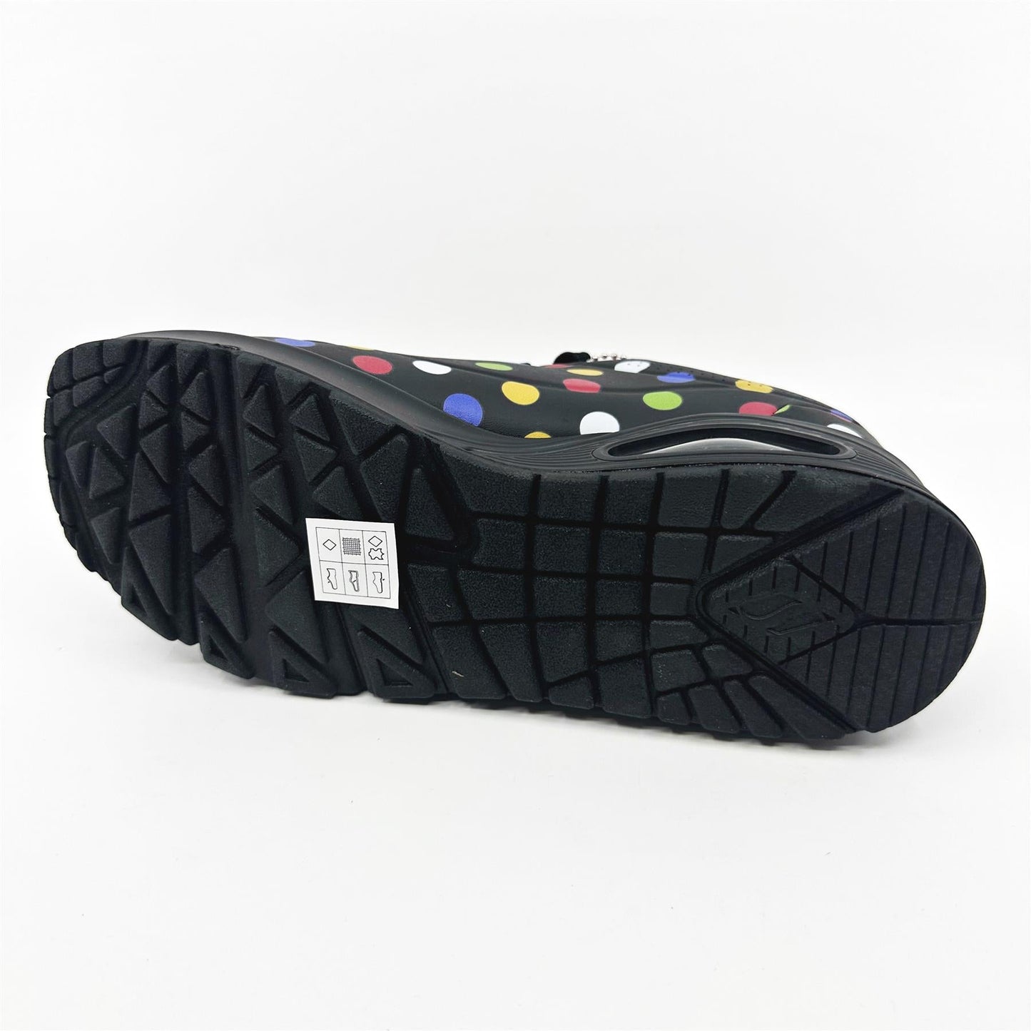 Skechers Uno Splatted Air Black Multi Womens Athletic Sneakers
