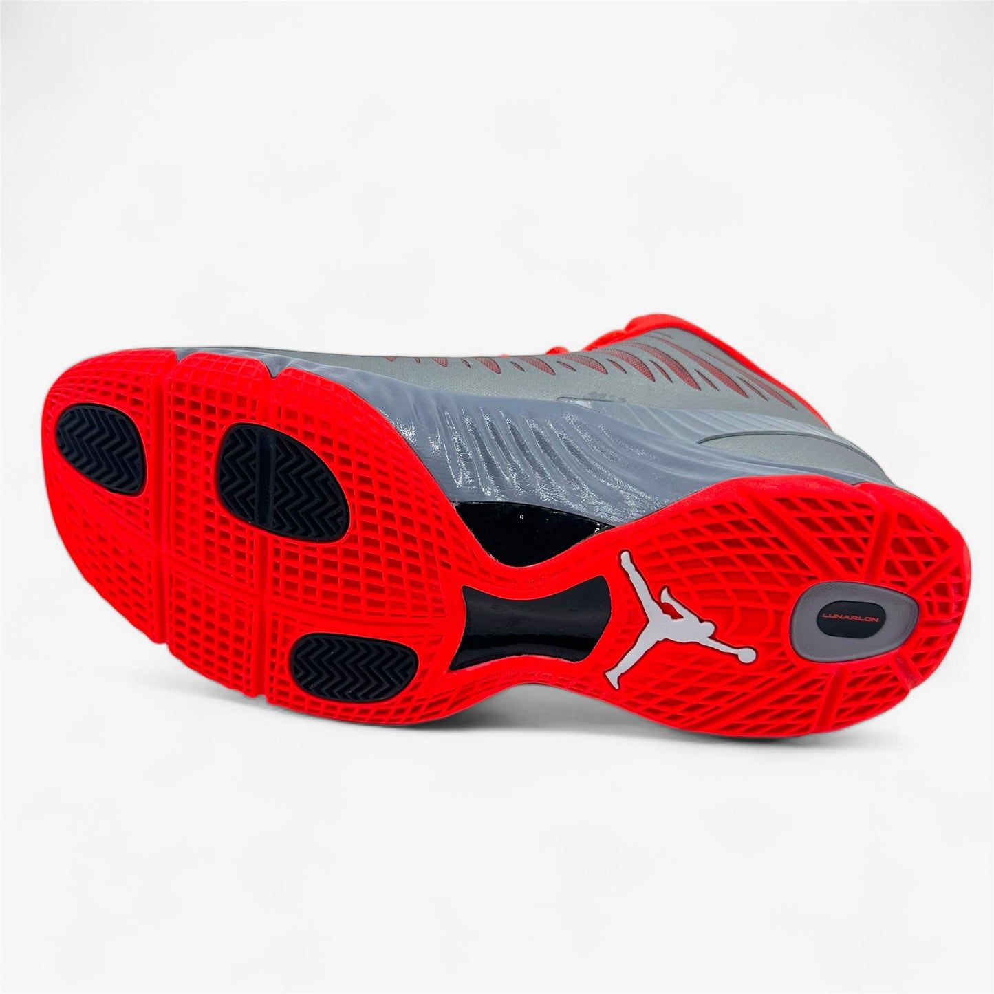 Jordan Super.Fly Stealth White Bright Crimson Mens Athletic Sneaker