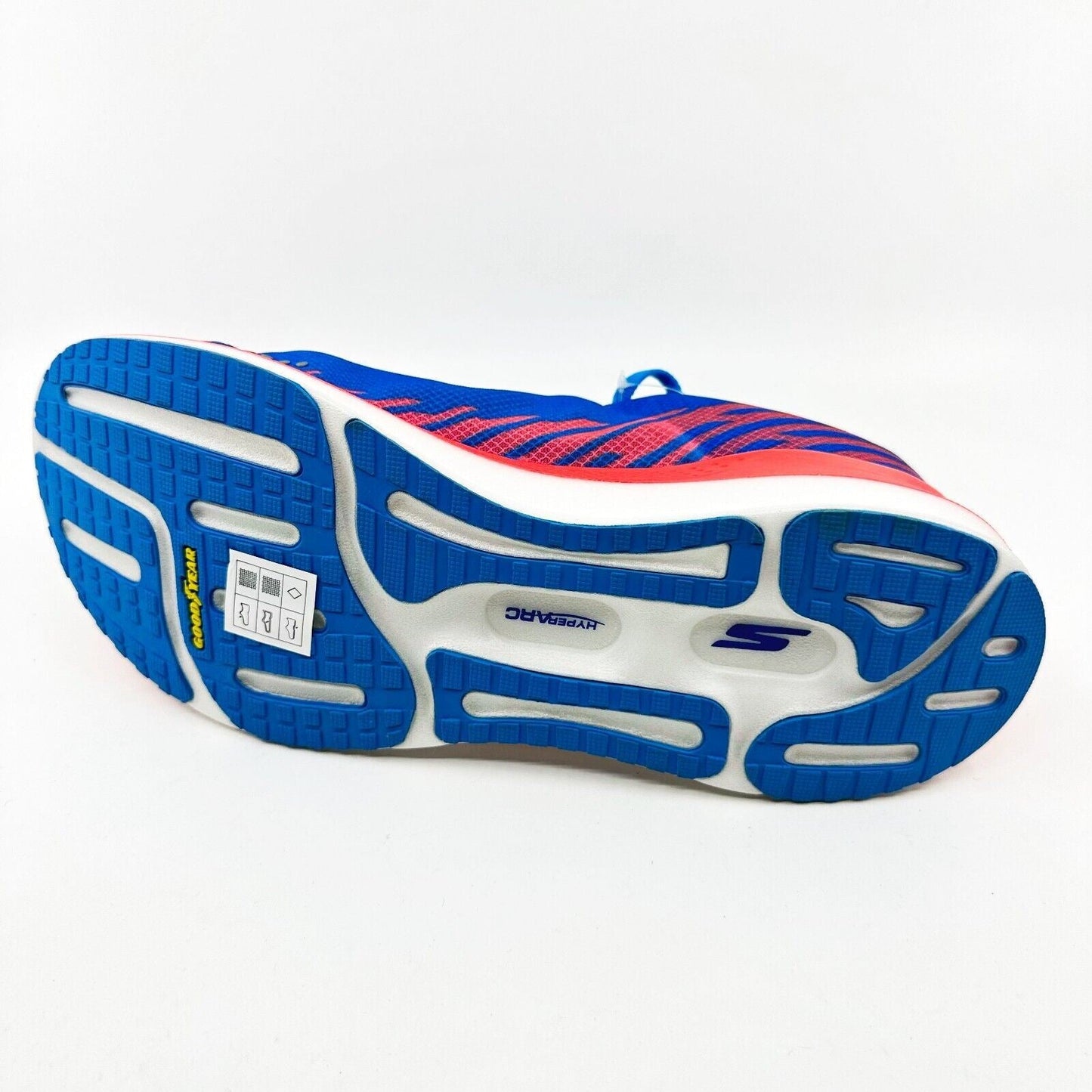 Skechers Go Run Razor Excess Blue Coral Womens Size 10 Athletic Running Shoes