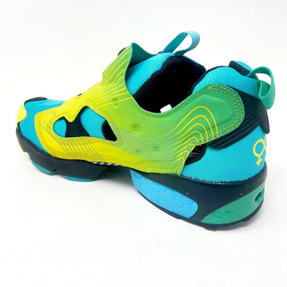 Reebok Instapump Fury Chromat Emerald Yellow Glacier Blue Mens Sneaker FY0825