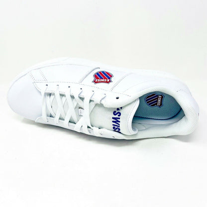 K-Swiss Court Casual White Corporate Mens Athletic Sneakers 06533 134