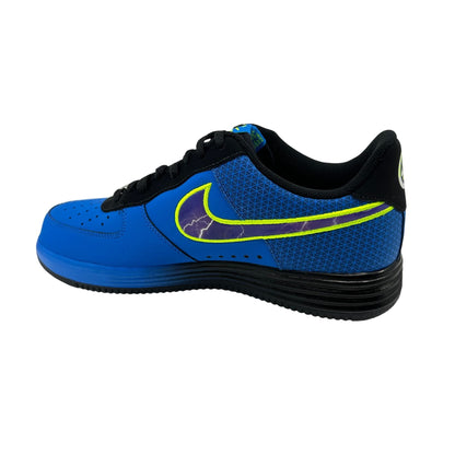 Nike Lunar Force 1 Leather Photo Blue Purple Black Mens Athletic Sneaker
