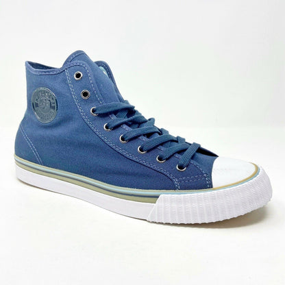 PF Flyers Center Hi Reiss Navy Blue White Womens Casual Shoes PM11CH2C