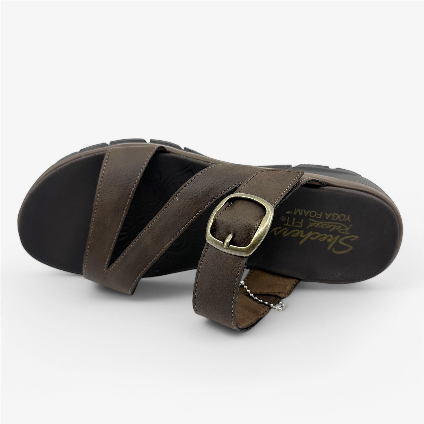 Skechers Easy Going Slide On By Chocolate Womens Sandal Relaxed Fit Slip-On