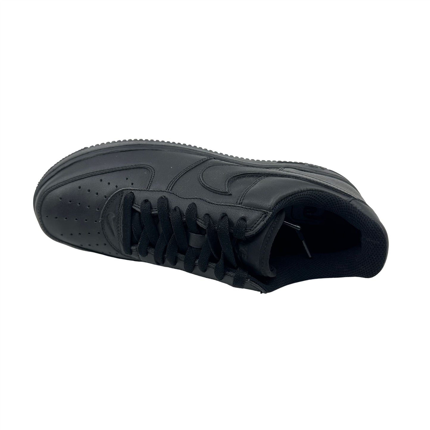 Nike Air Force 1 Triple Black Womens Athletic Vintage Sneaker