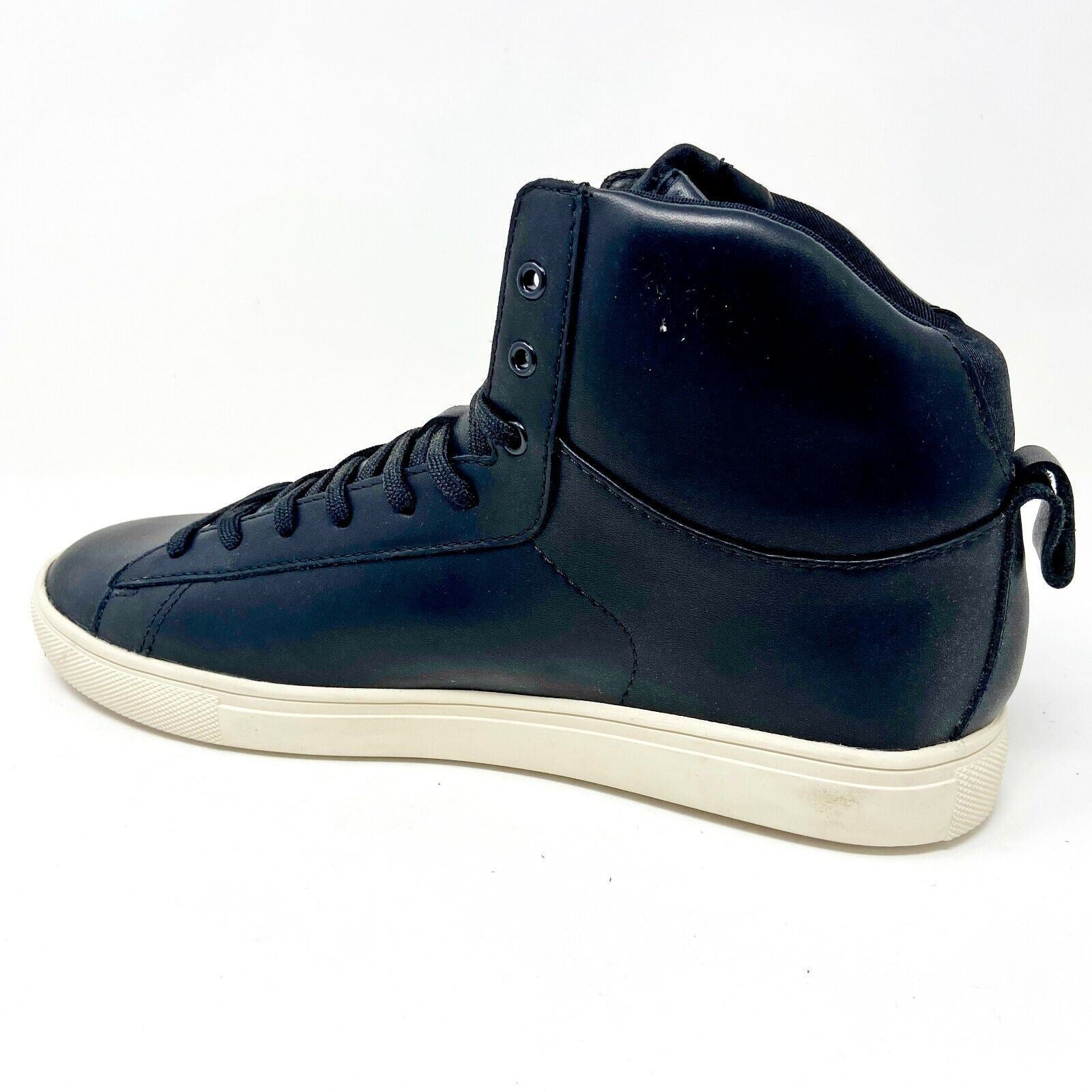 Clae Frazier Black Leather Mens Premium Casual Sneakers