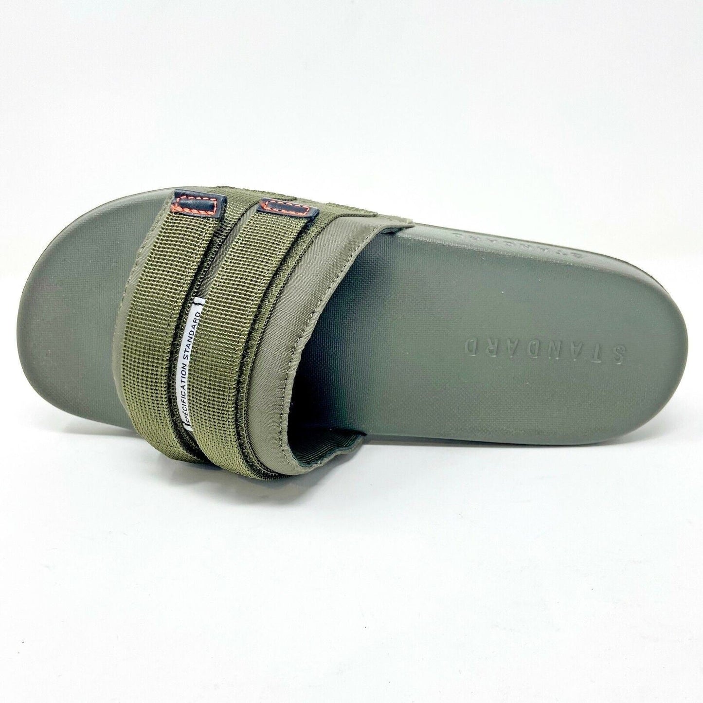 STNDRD Standard Los Angeles Monaco Double Strap Olive Mens Slide Sandals