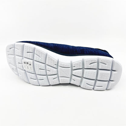 Skechers Summits Fresh Impression Navy Lavender Womens  Slip On Sneakers