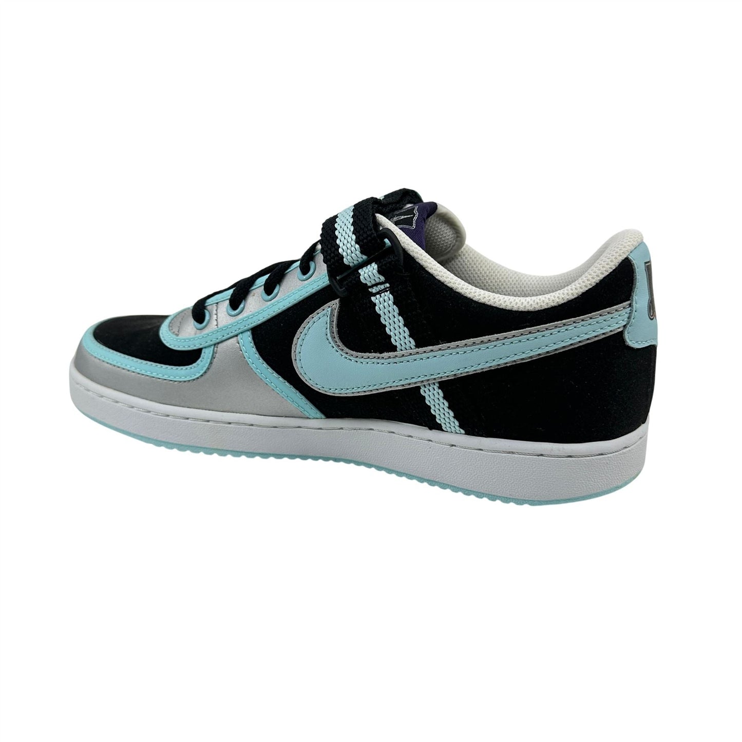 Nike Vandal Low Black Glacier Blue Silver Mens Athletic Sneaker