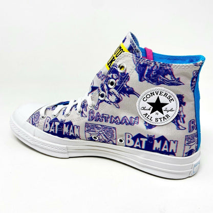 Converse Chinatown Market Chuck 70 Hi White Purple Batman Mens Sneakers 167512C