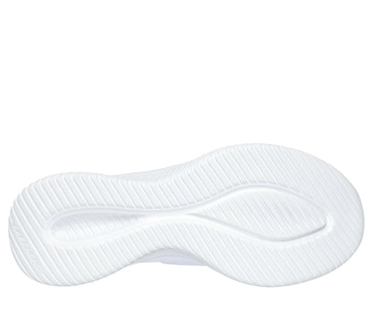 Women's Wide Fit Skechers 149710W Slip-ins Ultra Flex 3.0 Brilliant Trainers - White