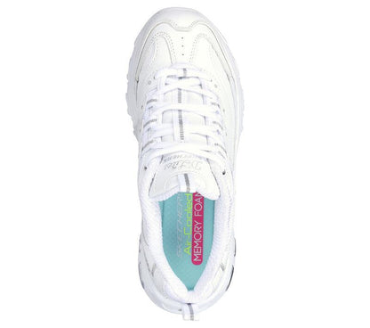 Women's Wide Fit Skechers 11931EW D'lites Fresh Start Trainers