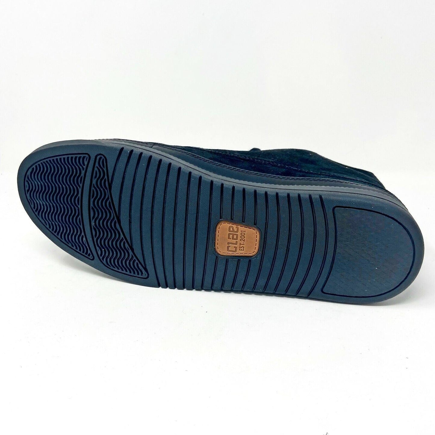 Clae Chambers Black Waxed Suede Mens Mid Premium Casual Sneakers