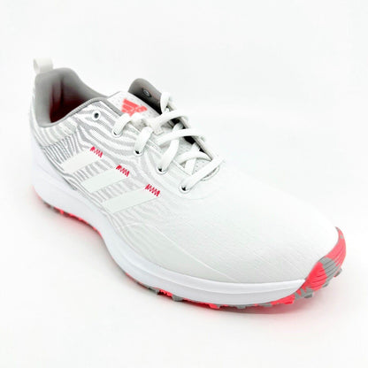 Adidas SZG SL White Pink Womens Waterproof Spikeless Golf Shoes GZ3912