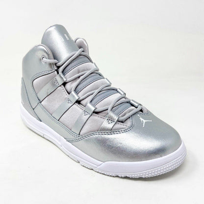 Jordan Max Aura SE Metallic Silver Grade School Kids Shoes Sneakers AV5176 040