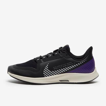 Nike Womens Pegasus 36 Shield -  Black/Silver-Desert Sand