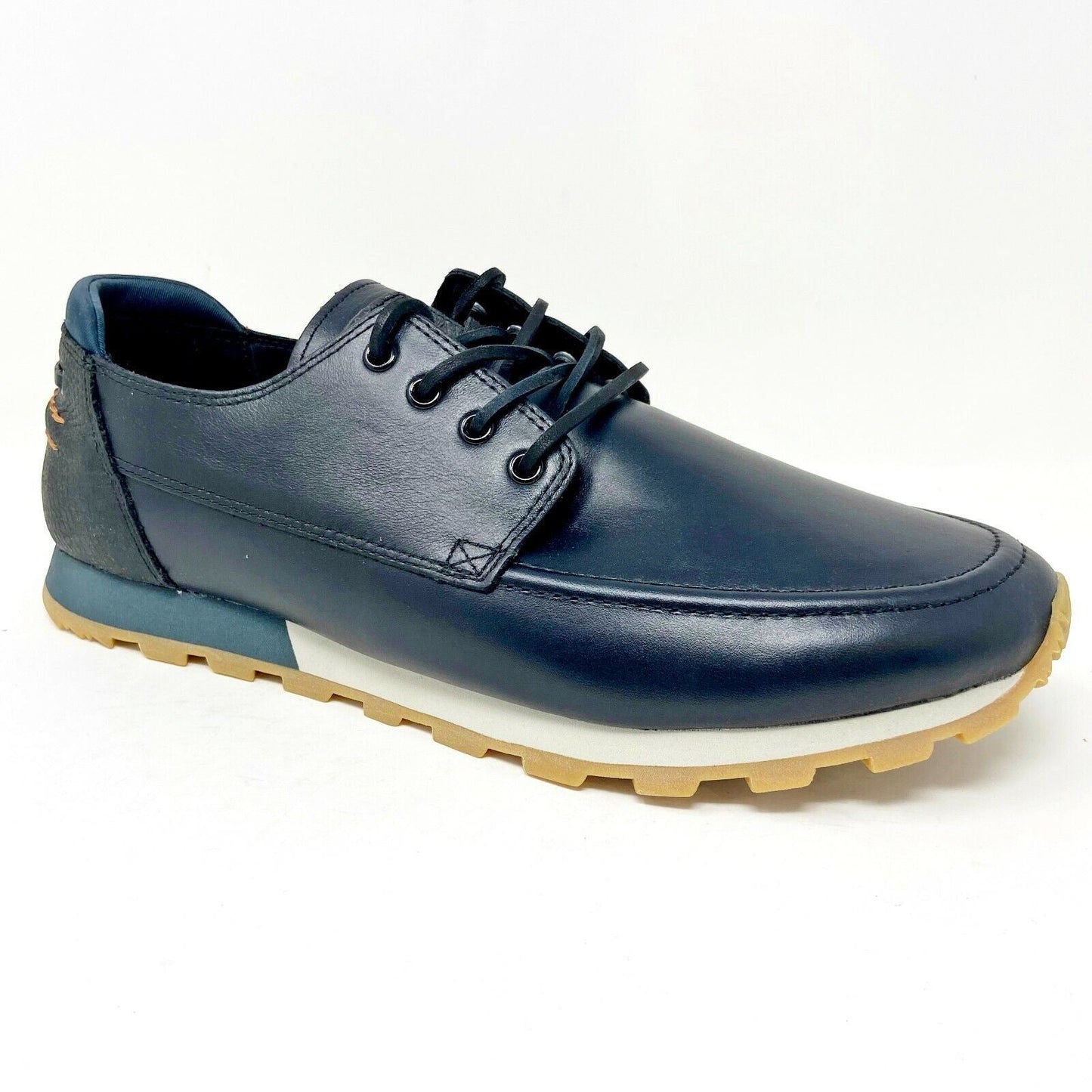 Clae Desmond Black Leather Mens Premium  Casual Sneakers