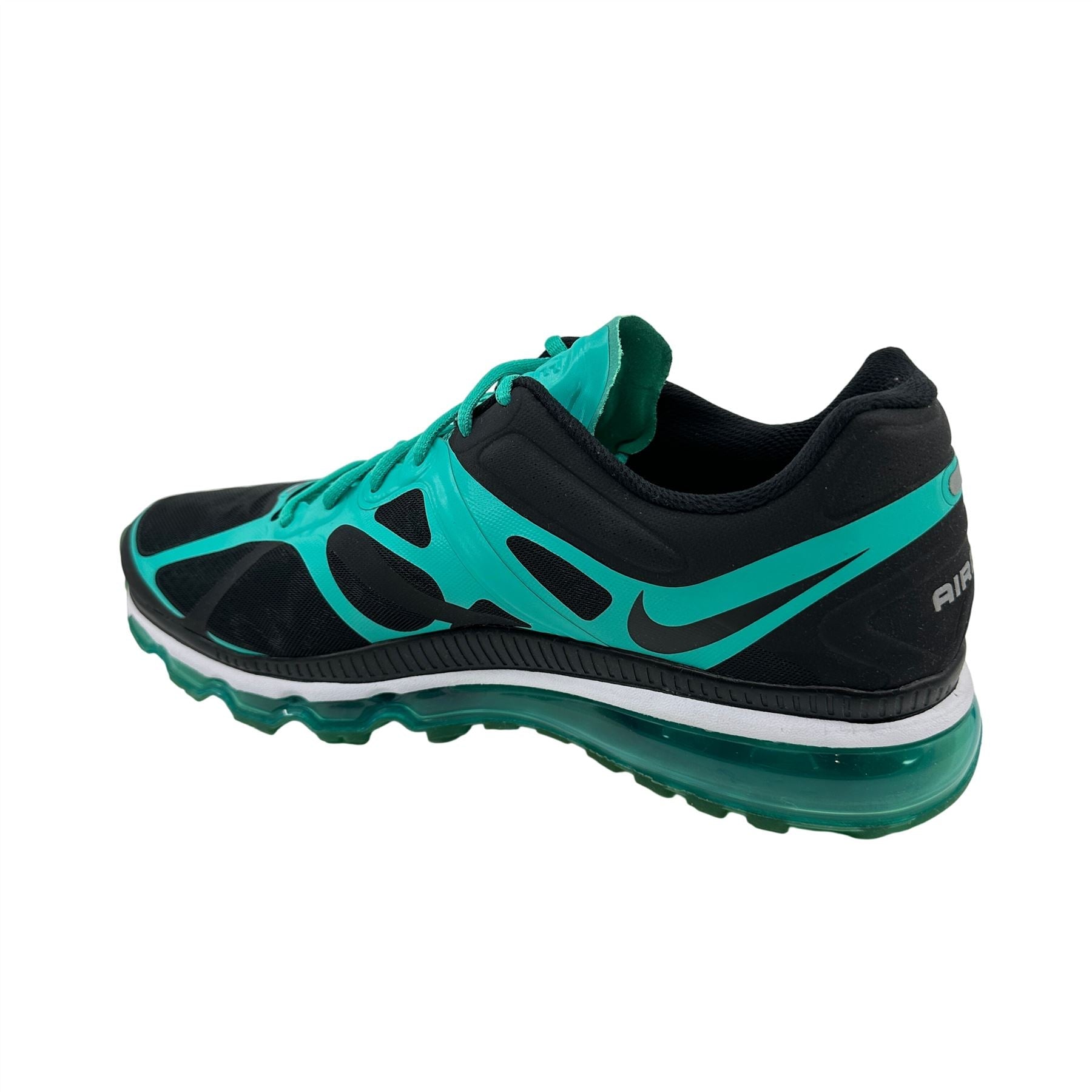 Nike Air Max+ 2012 Black New Green Mens Athletic Sneaker