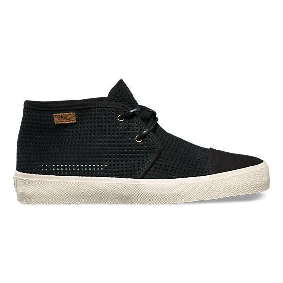VANS Rhea SF (Square Perf) Black White Womens Size 9.5 Sneakers