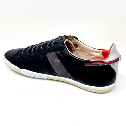 Plae Mulberry Black Red Full Grain Leather Mens Casual Sneakers 552010 001