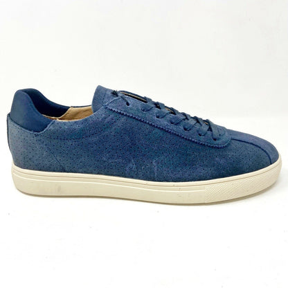 Clae Noah Deep Navy Waxed Suede Mens Premium Casual Sneakers