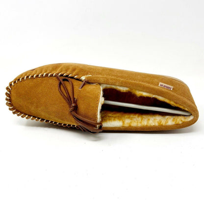 Tamarac Camper Tan Cowhide Mens Size 15 Wide Moccasin Comfort Slippers Shoes