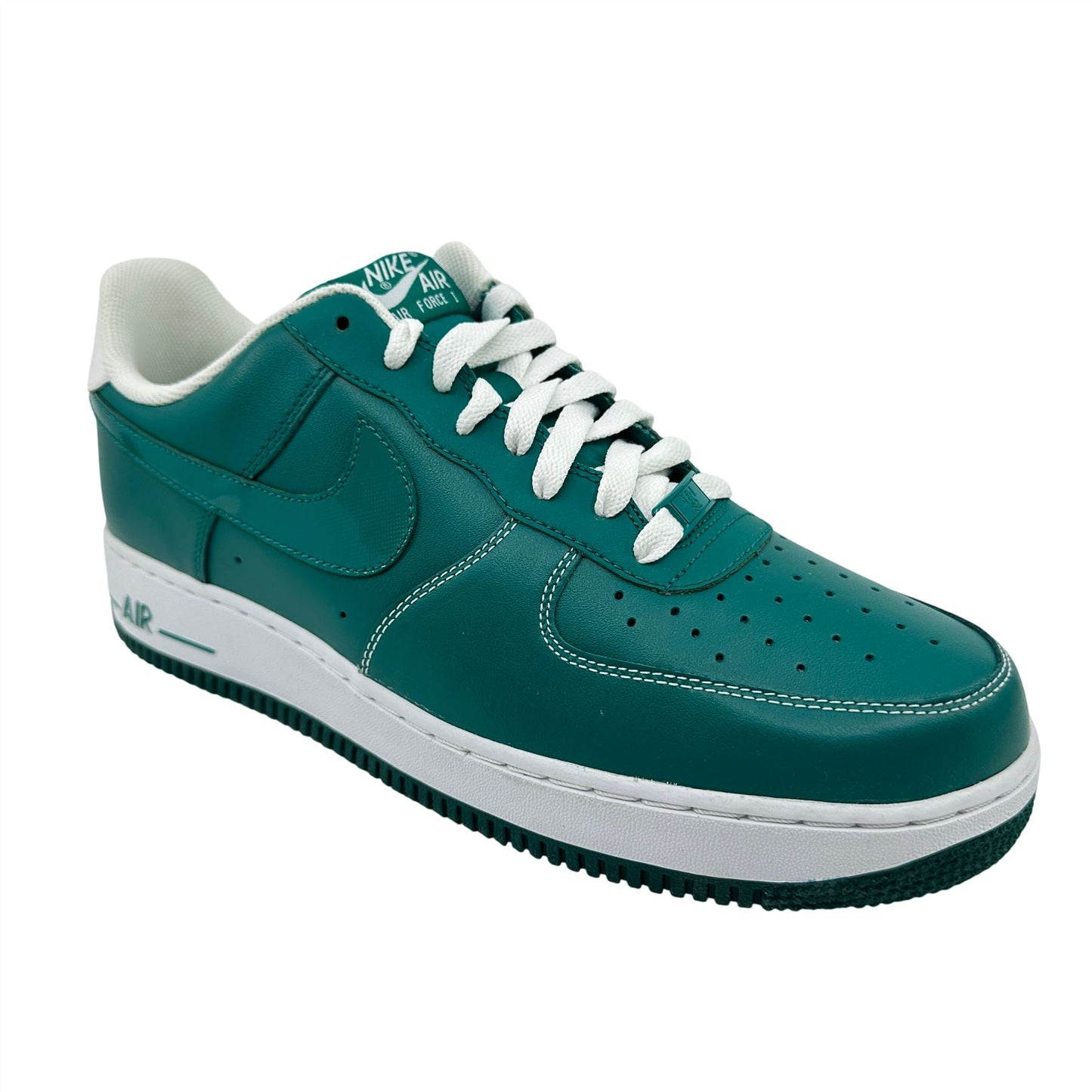 Nike Air Force 1 Lush Teal White Mens Athletic Sneaker