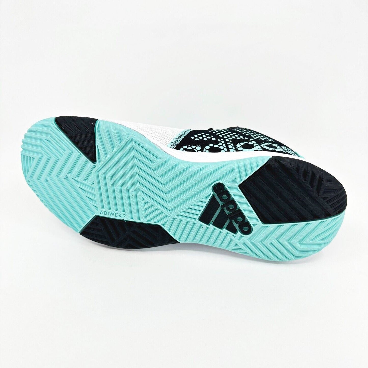 Adidas Own The Game 2.0 White Aqua Black Mens Basketball Shoes IF2687