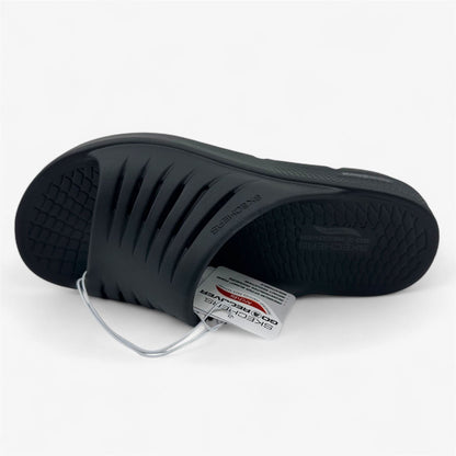 Skechers Go Recover Refresh Black Womens Sandal Slip-On