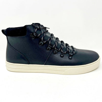Clae Grant Black Leather Mens Premium Casual Shoes Sneakers