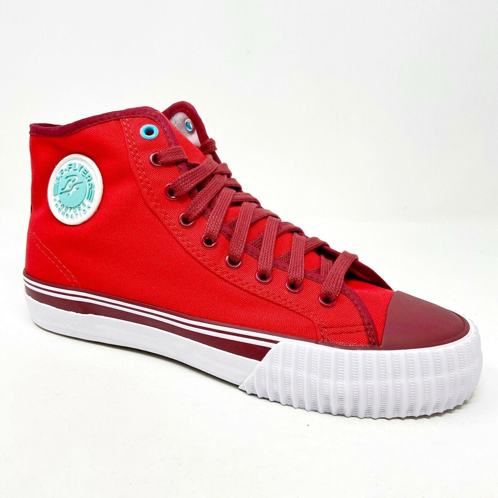 PF Flyer Center Hi Reis Red White Womens Size 6.5 Retro Sneakers PM12OH3I