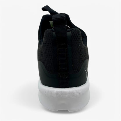 PUMA Laguna Fusion Slip On Black Silver Womens Spikeless Golf Shoes