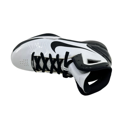 Nike Hyperdunk 2010 White Black Metallic Silver Mens Size 11 Athletic Sneaker