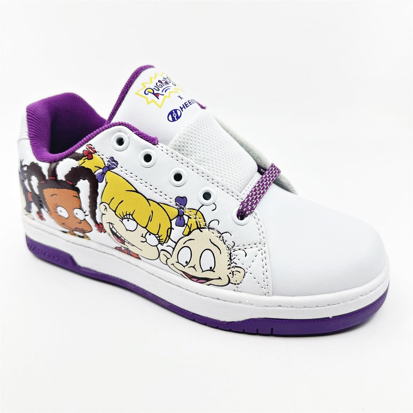 Heelys Split Rugrats White Purple Yellow Kids Athletic Sneaker