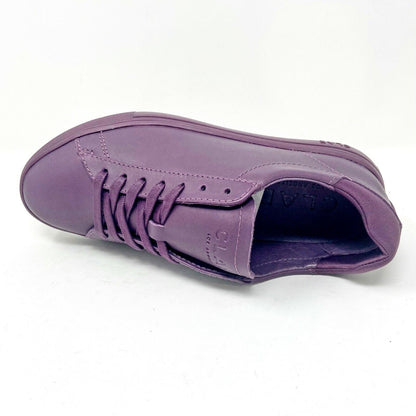 Clae Bradley Plum Full Grain Leather Mens Size 5 Premium Sneakers