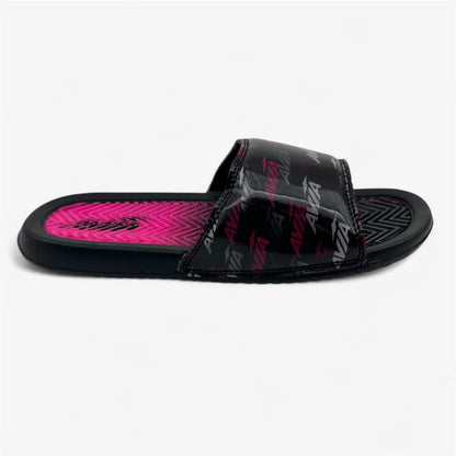 AND1 Gel Slide Black White Pink Glo Womens Sandal Slide