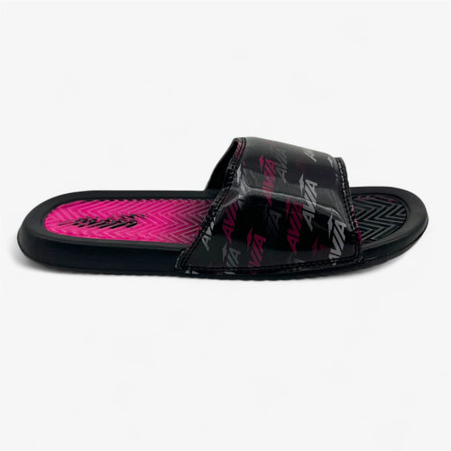 AND1 Gel Slide Black White Pink Glo Womens Sandal Slide