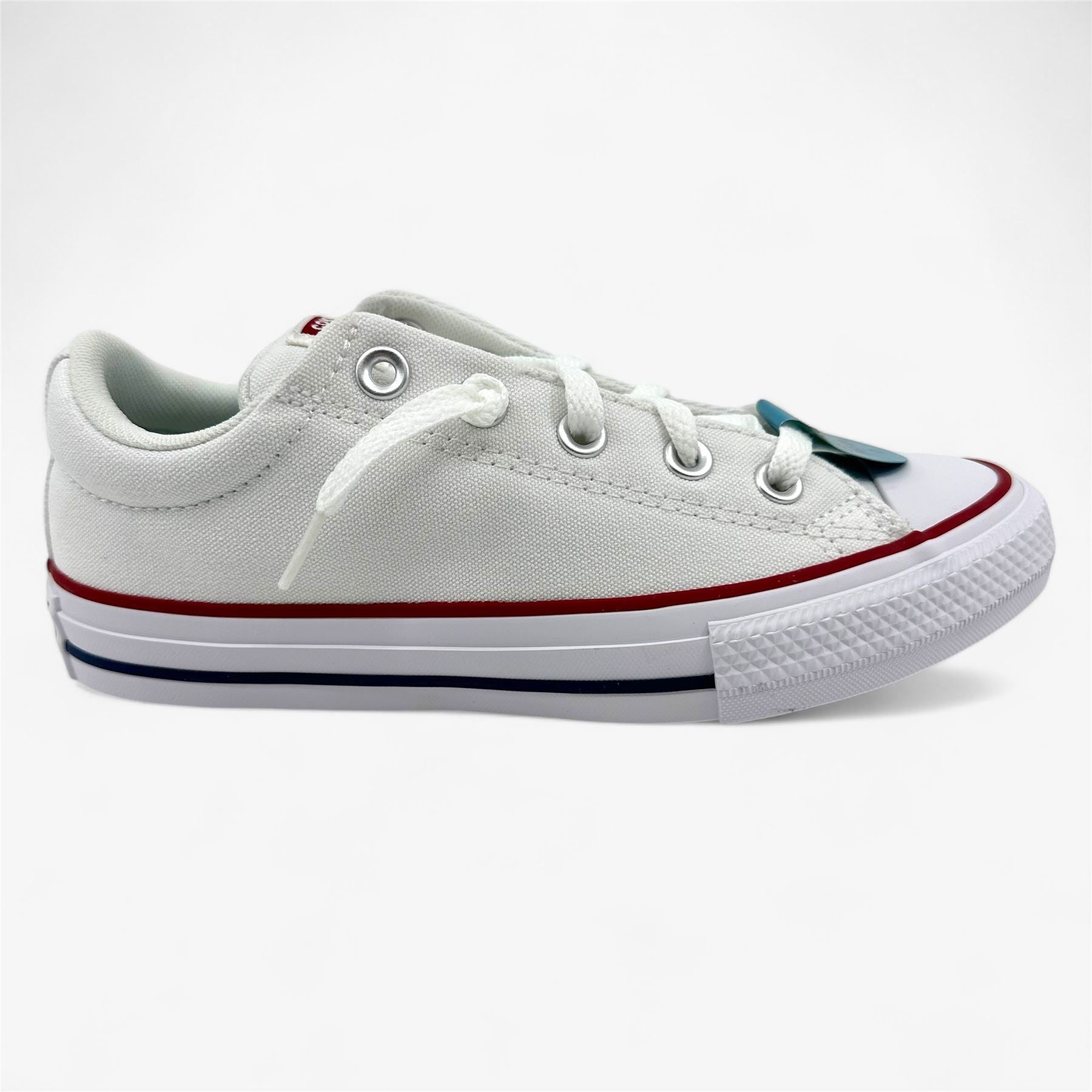 Converse CTAS Street Slip White Garnet Navy Kids Size 3.5 Athletic Sneaker