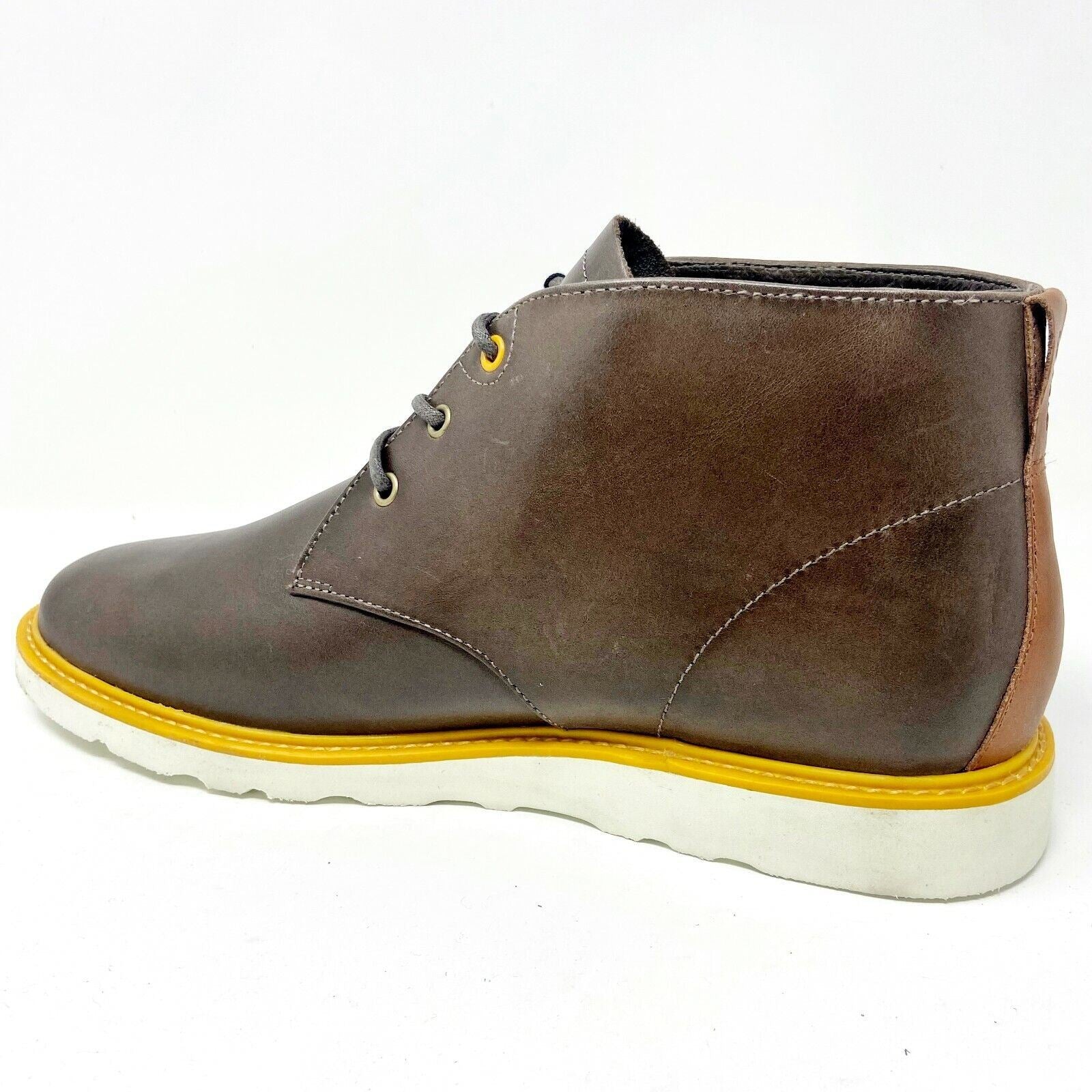 Clae Strayhorn Vibram Redwood Leather Mens Casual Sneakers