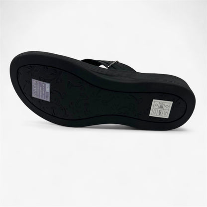 Skechers Arch Fit Maui Summer Fun Black Womens Sandal Thong