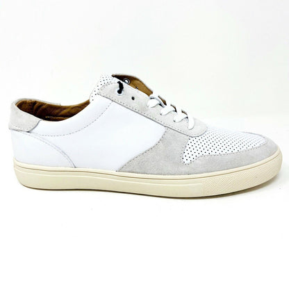 Clae Gregory SP White Leather Cream Mens Premium Casual Sneakers