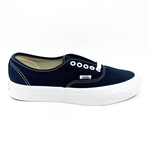 Vans Vault OG Authentic LX (Canvas) Navy Blue White Womens Casual Sneakers