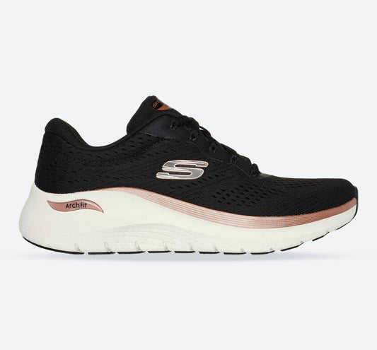 Women's Wide Fit Skechers Arch Fit 150067 2.0 Glow The Distance Trainers